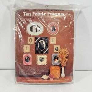 Vintage Fabric Photo Frames to Make Craft Kit Country Decor Lace Flower Plaid